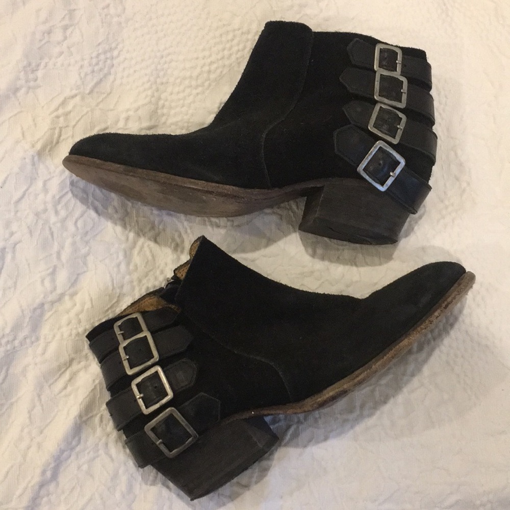 H by Hudson Buckle Moto Boot 39 GUC